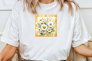 Yellow Patchwork Summer Clipart, an Illustration by CraftArtStudio (Thumbnail 4 of 6)