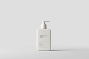 Square Pump Bottle Mockup, a Cups & Container Mockup by pmvch (Thumbnail 1 of 10)