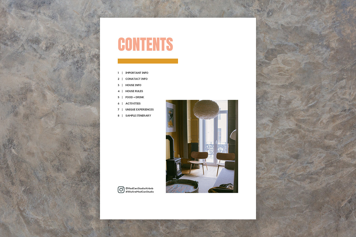 Moderno Welcome Book for Airbnb Host, a Templates & Theme by Kin Studio (Photo 8 of 16)