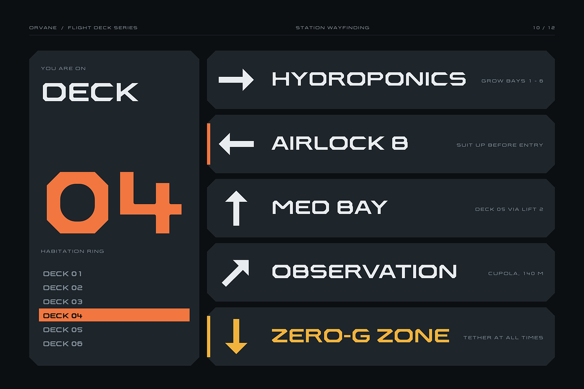 Orvane - Geometric Space Typeface, a Sans Serif Font by HipFonts (Photo 11 of 17)