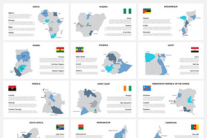 Animated Africa PowerPoint Maps