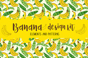 Banana Design Kit, a Decorative Illustration by Artspace (Thumbnail 1 of 5)