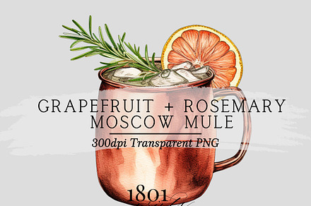 Grapefruit & Rosemary Moscow Mule