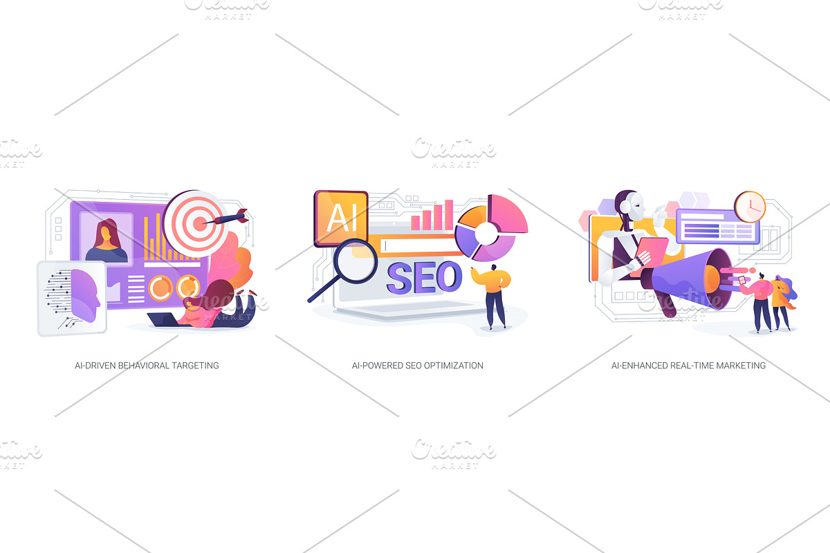 AI for marketing teams abstract, a Technology Illustration by Visual Generation