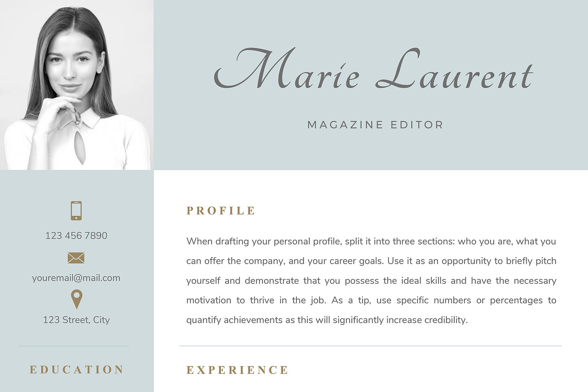 Resume Template, a Resume Template by TheResumeCoach (Photo 7 of 10)