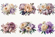 Peony Bouquet Floral Arrangement PNG, a Decorative Illustration by SugarCloudStudioArt (Thumbnail 6 of 8)