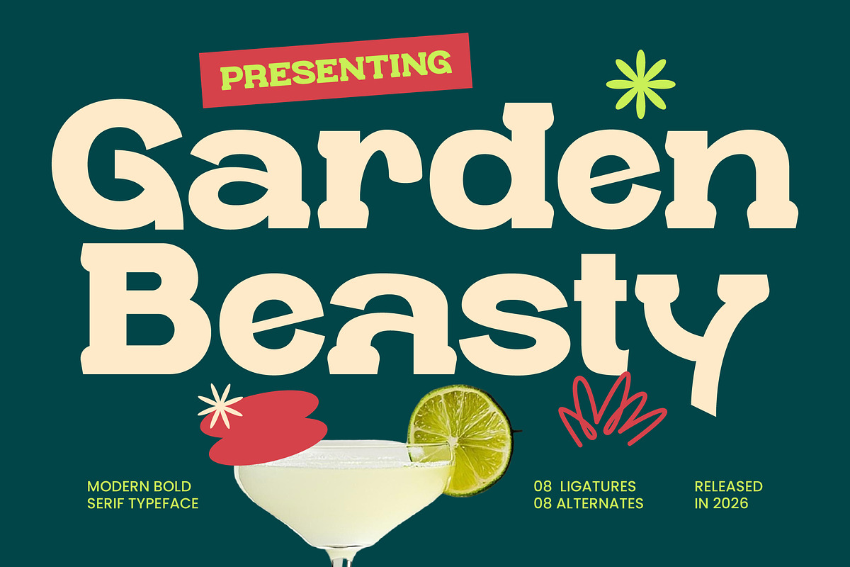 Garden Beasty Modern Bold Serif, a Serif Font by timelesstype.co (Photo 1 of 10)