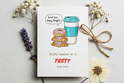 Coffee Morning Hand-drawn PNG Bundle, an Illustration by GlitterCraft (Thumbnail 81 of 101)