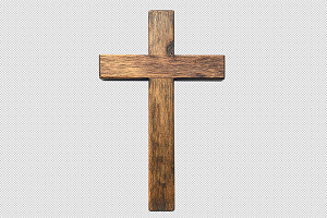 Christian Wooden Cross, a Holiday Photo by VetalStock