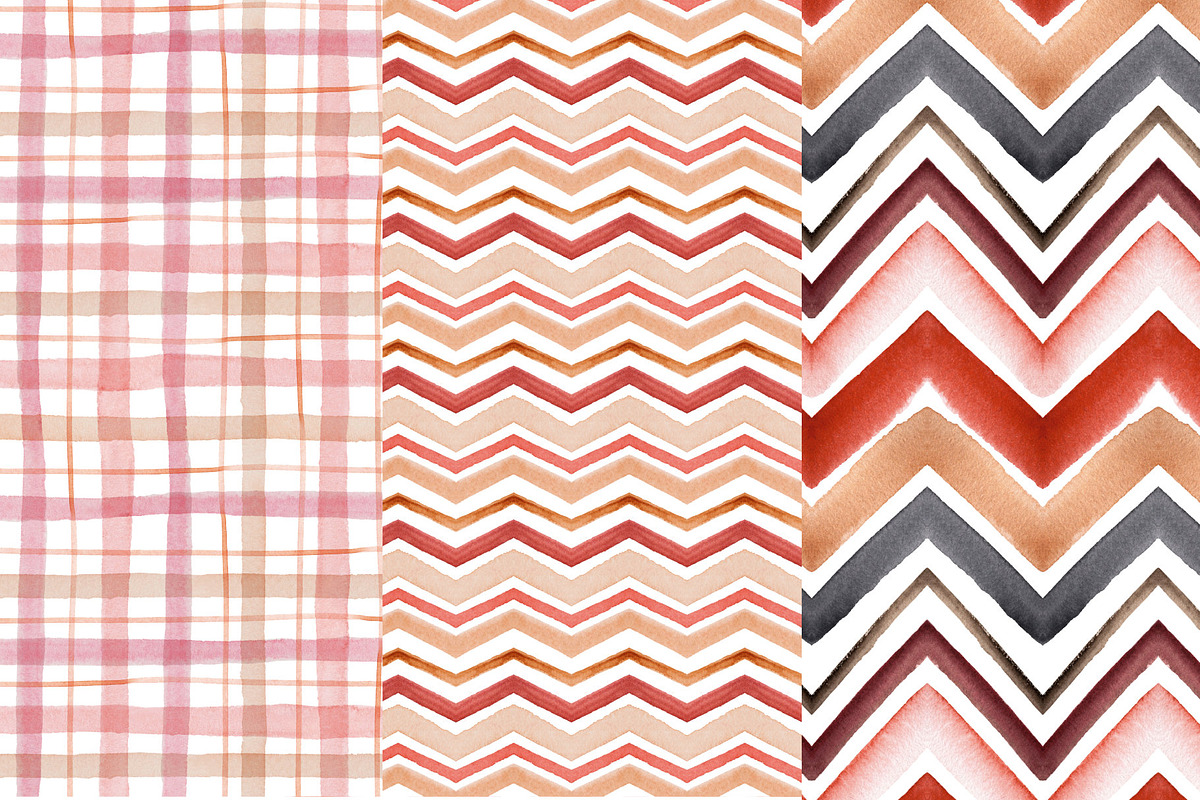 Watercolor lines and stripes, a Pattern Graphic by Wild Rose (Photo 6 of 8)