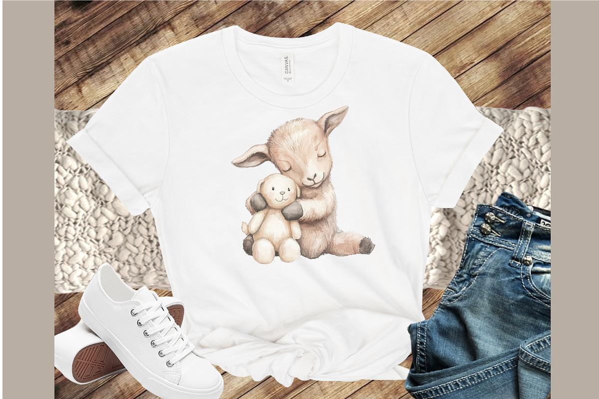Cute Goat Clipart Baby Goat Png, an Illustration by Sublimation Artist (Photo 4 of 6)