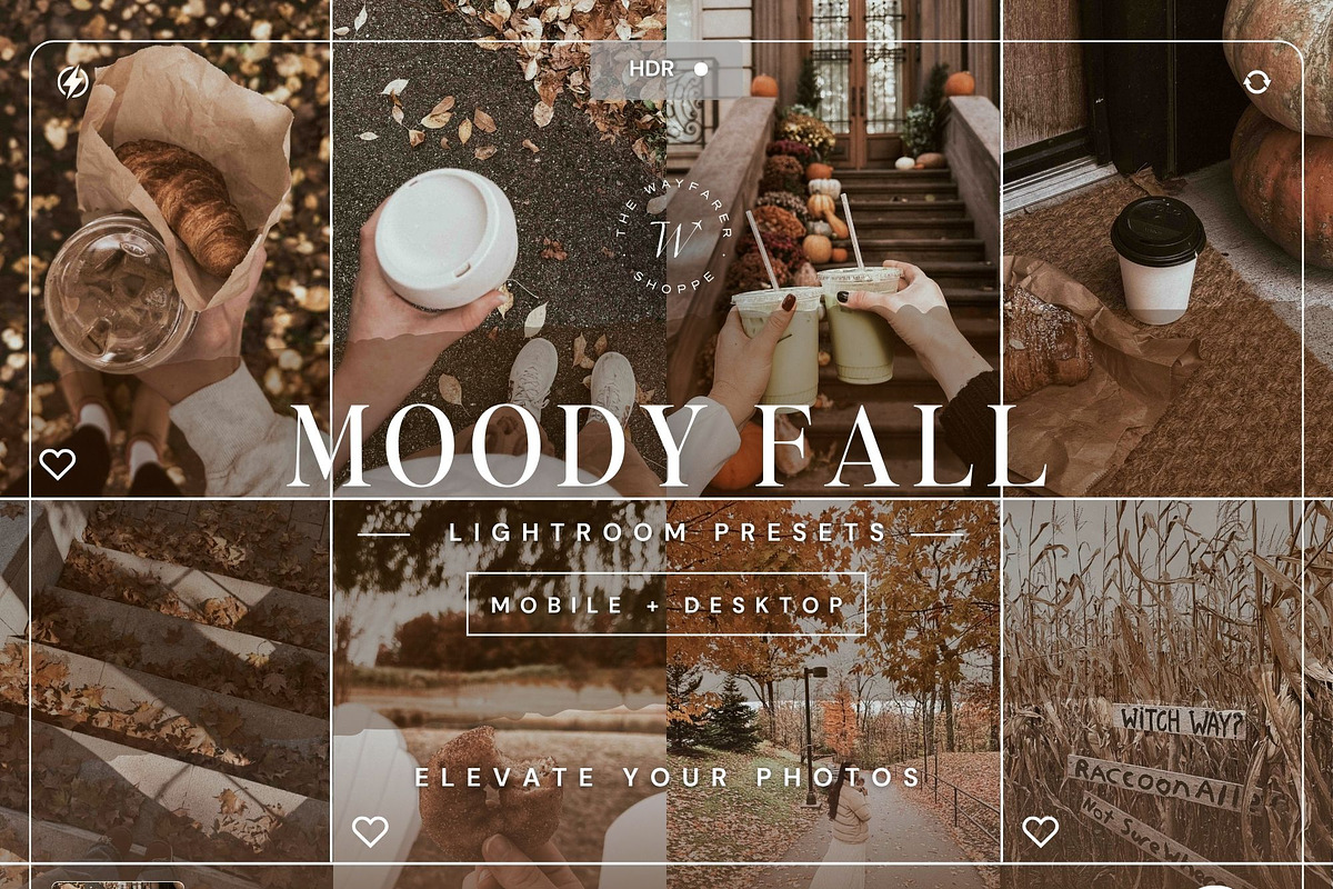 15 Moody Fall Lightroom Presets, a Preset Add-On by TheWayfarerShoppe (Photo 1 of 9)