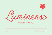 Luminense Font Duo, a Script Font by Letter Fresh (Thumbnail 1 of 10)