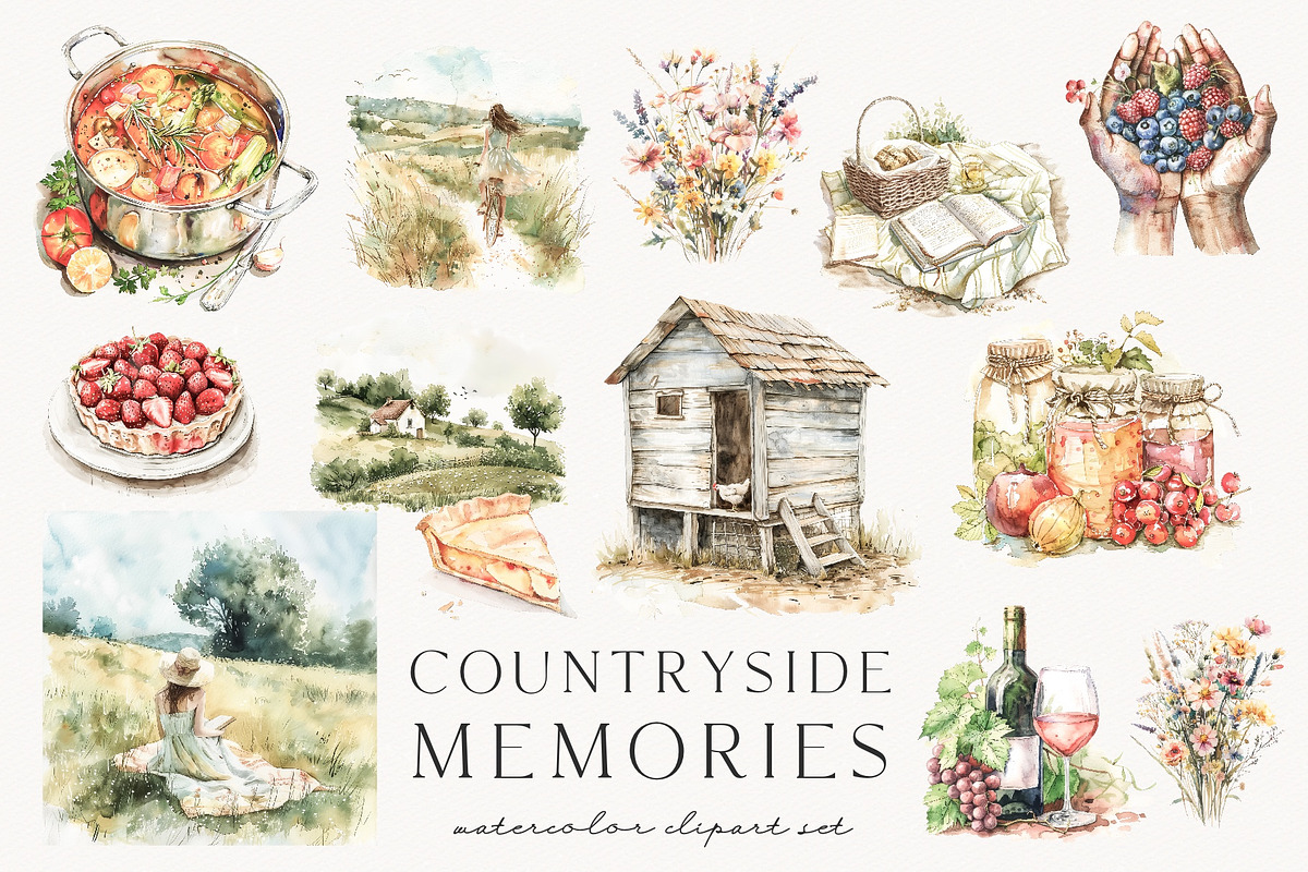 Countryside Memories, a Decorative Illustration by PeDe Designs (Photo 8 of 15)