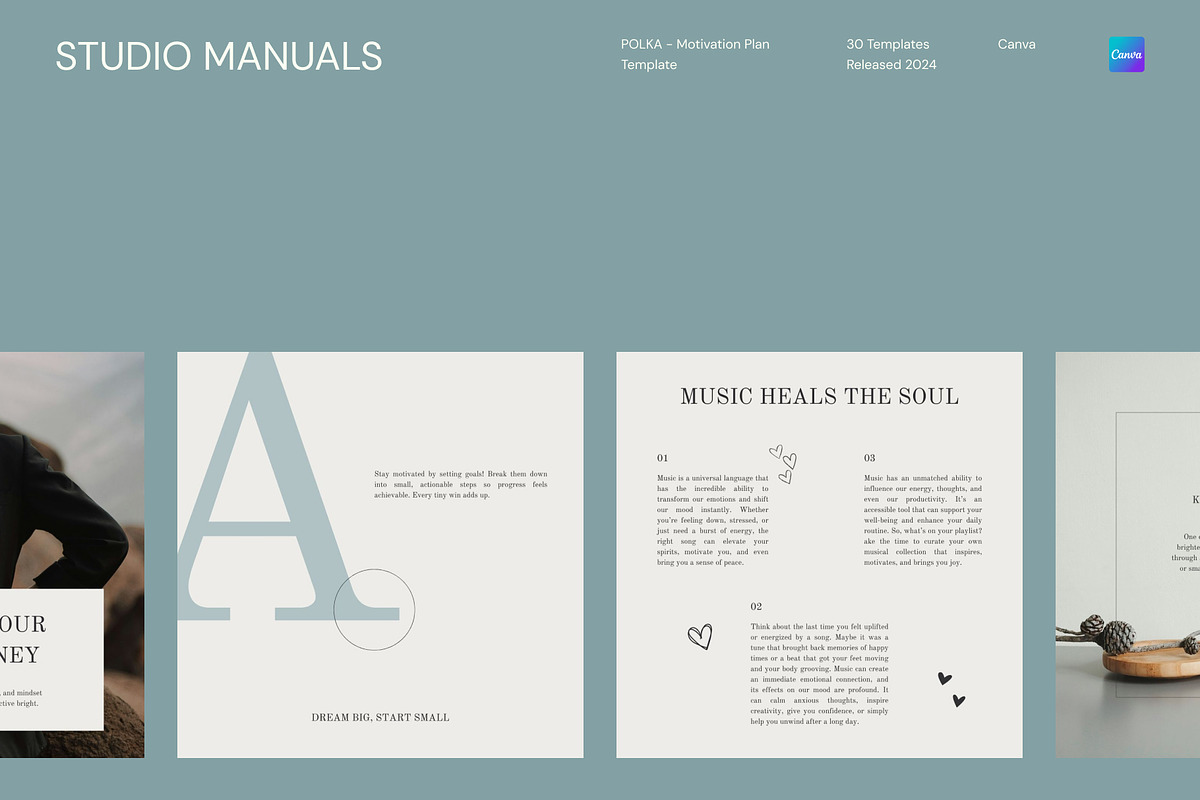 POLKA – Motivation Plan Template, a Social Media Template by Studio Manuals (Photo 5 of 8)