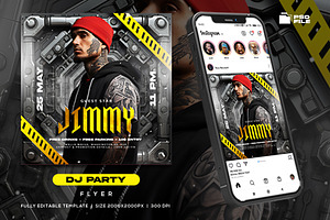 Dj Party Night Flyer Template