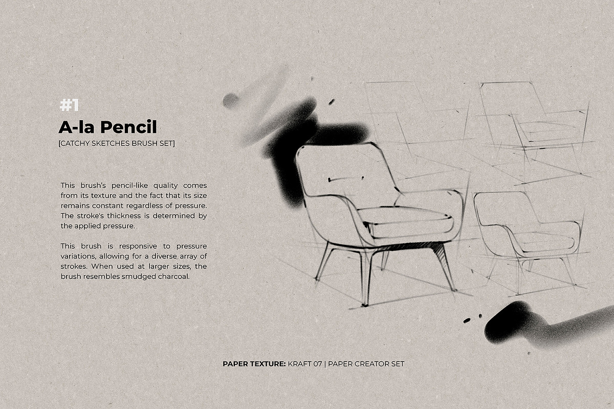 CATCHY SKETCHES Soft Sketch Brushes, a Brush Add-On by Katsia Liat (Jazwinska) (Photo 4 of 8)