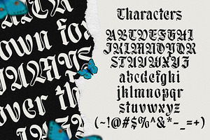 Moxy Rush Blackletter Typeface