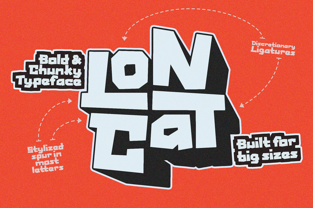 Loncat - Bold & Chunky Typeface, a Sans Serif Font by xyGraphic (Photo 5 of 9)