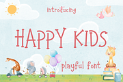 Happy Kids - Playful Font, a Handwritten Font by BearyType Studio (Thumbnail 2 of 13)