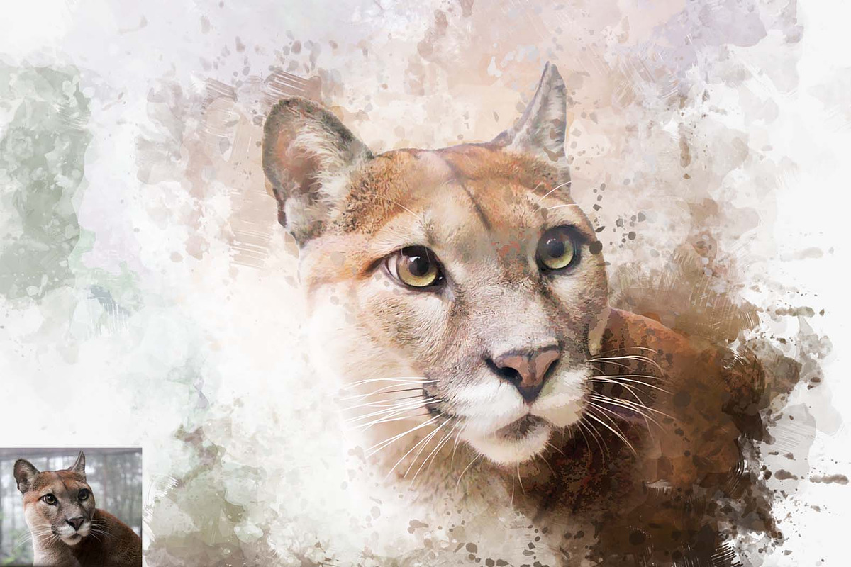 Animal Digital Painting Photo Effect, an Action Add-On by MRI STUDIO (Photo 4 of 12)