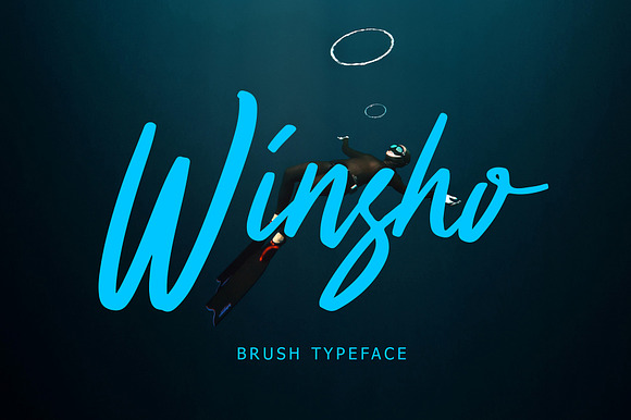Winsho Brush Typeface preview 7