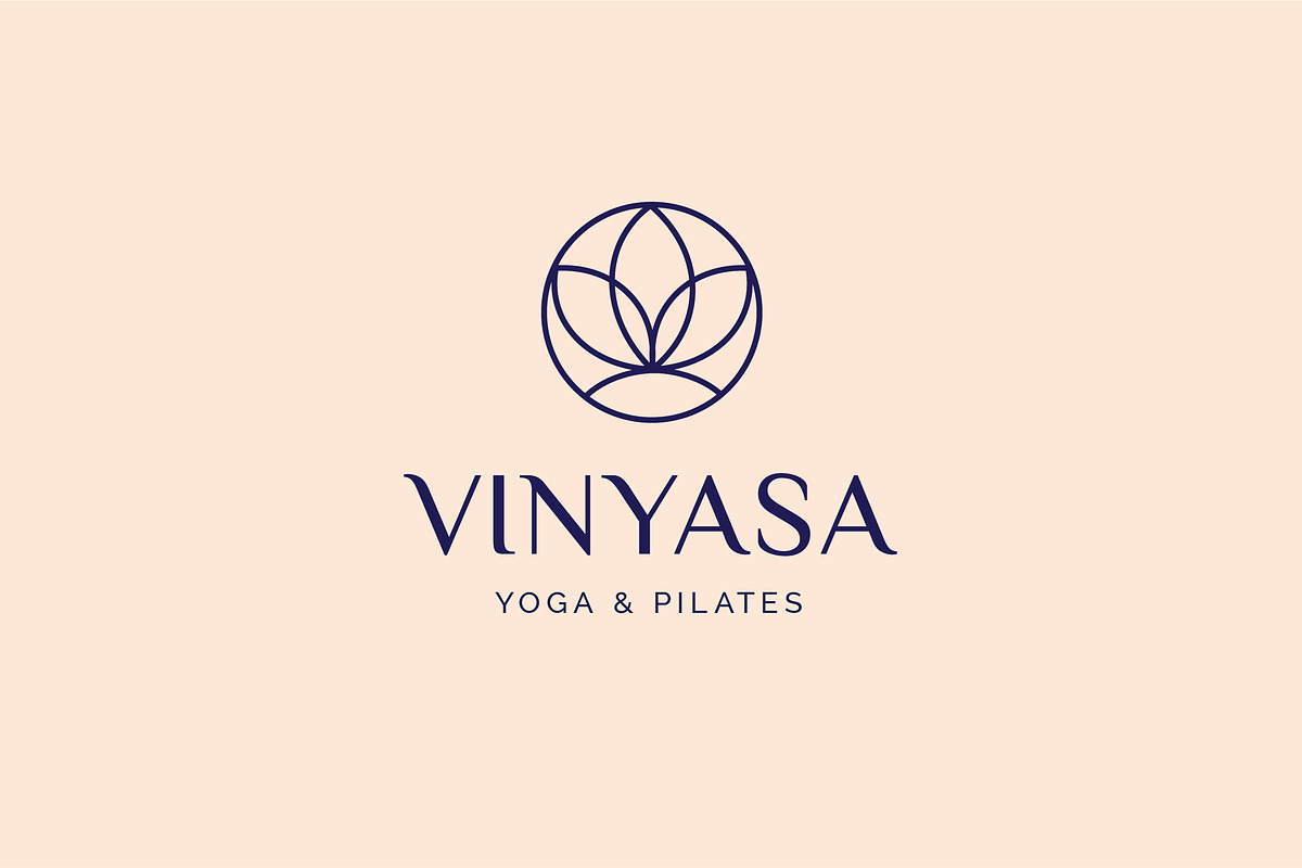 Minimal Yoga Flower Logo I Branding, a Branding & Logo Template by GudBrand Studio (Photo 1 of 9)
