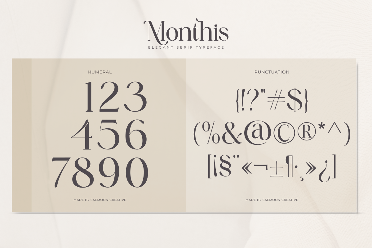 Monthis, a Serif Font by saemoon creative (Photo 15 of 17)