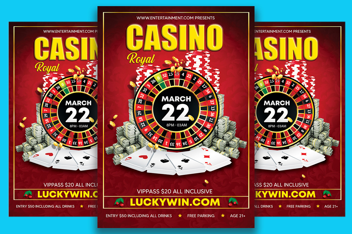 Casino Royale party, a Flyer Template by Art and Flyers
