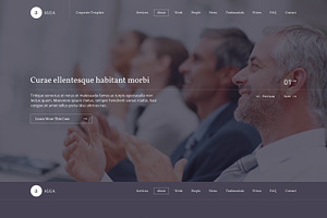 Alga-One Page PSD Template