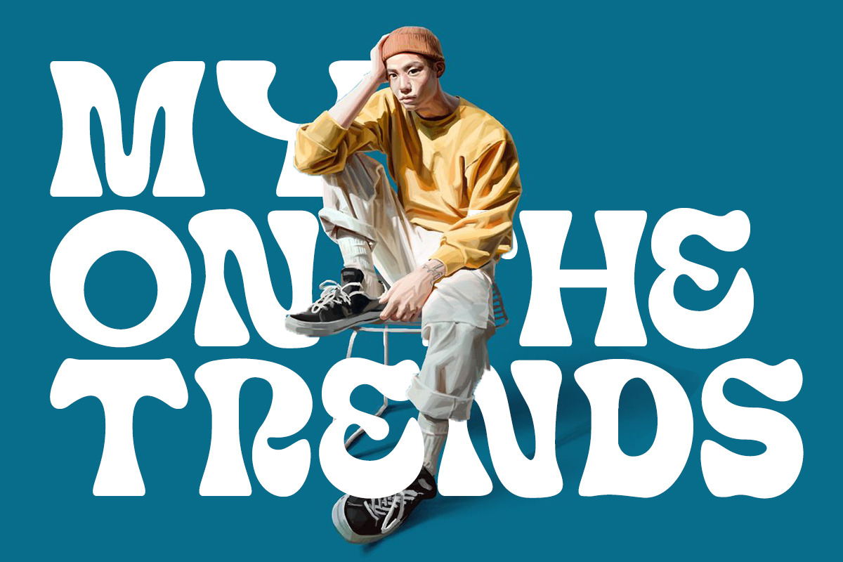 Kelmo Display Font, a Sans Serif Font by Muntab_Art (Photo 6 of 11)