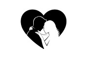 Couple Love Heart Silhouette Bundle, an Illustration by Amazin_art (Thumbnail 51 of 51)