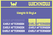 Early Afternoon font, a Font by weknow (Thumbnail 7 of 8)