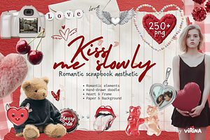 Romantic Love Collage Kit
