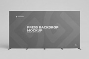 Press Backdrop Banner Mockup, an Advertising Mockup by graphypix (Thumbnail 4 of 4)