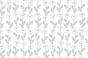 Poppies Flowers Graphics Pattern