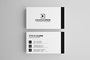 Clean Minimal Business Card, a Business Card Template by Shahjhan (Thumbnail 1 of 3)