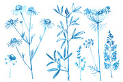 Seamless Cyanotype Floral Pattern wi, a Pattern Graphic by irina.vaneeva (Thumbnail 8 of 8)