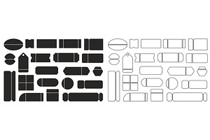 Tickets and tags with separation, an Object Illustration by Vectorbuum