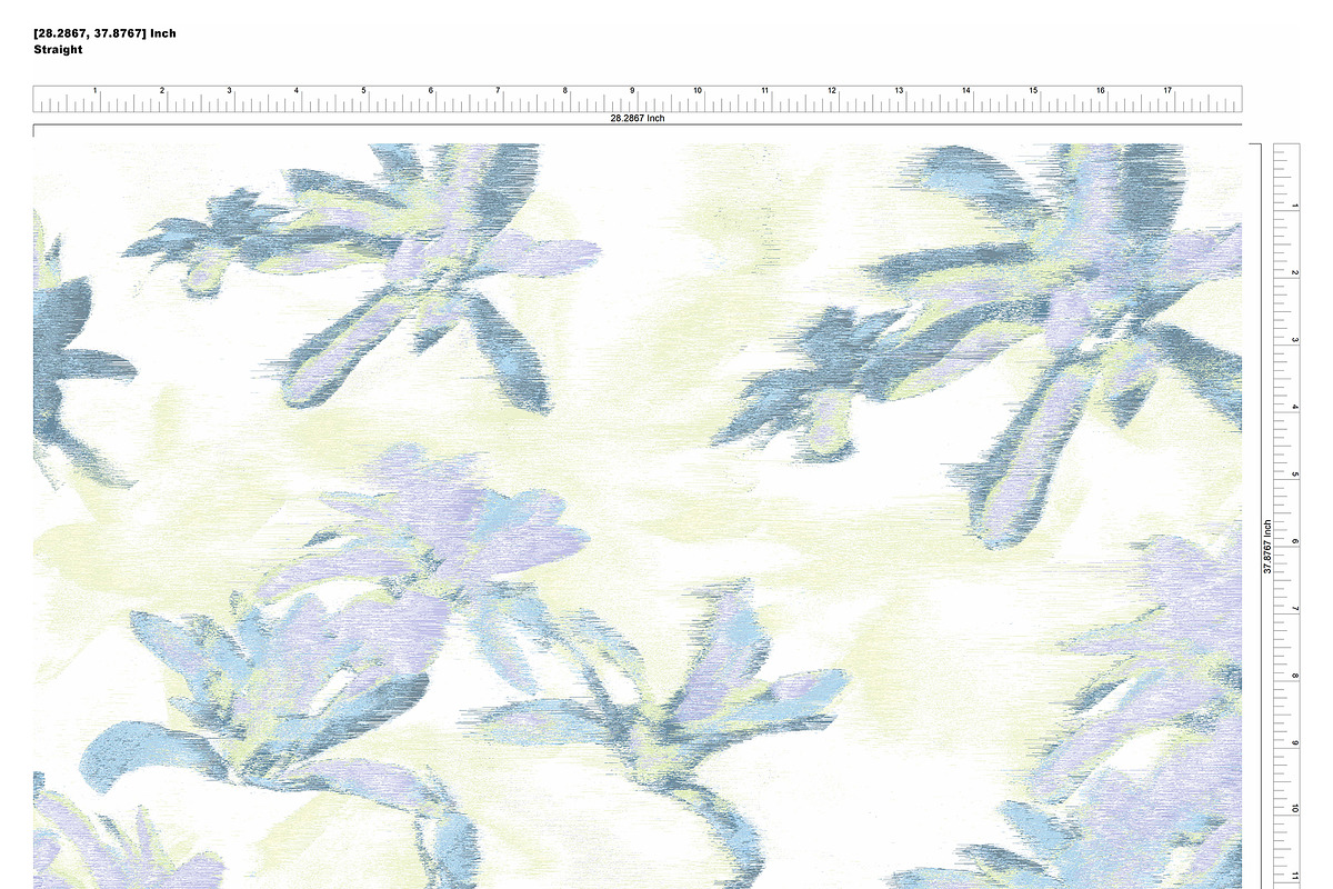 Blossom Floral Ikat Pattern, a Pattern Graphic by JESSIE BLOOM STUDIO (Photo 6 of 6)