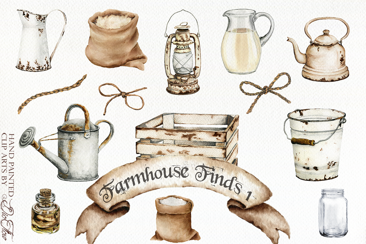 Farmhouse Finds Illustration, a Decorative Illustration by DioFlow (Photo 1 of 2)