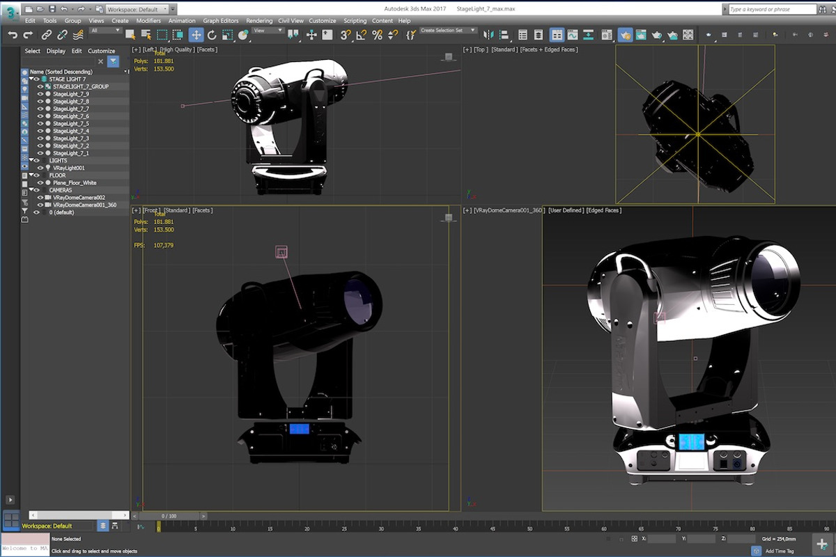 Stage Lighting Collection-14 PCS, an Object 3D Model by akerStudio (Photo 117 of 309)