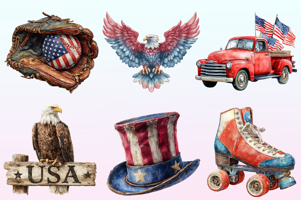Watercolor the Great American Png, a Graphic by CitraGraphics (Photo 4 of 4)