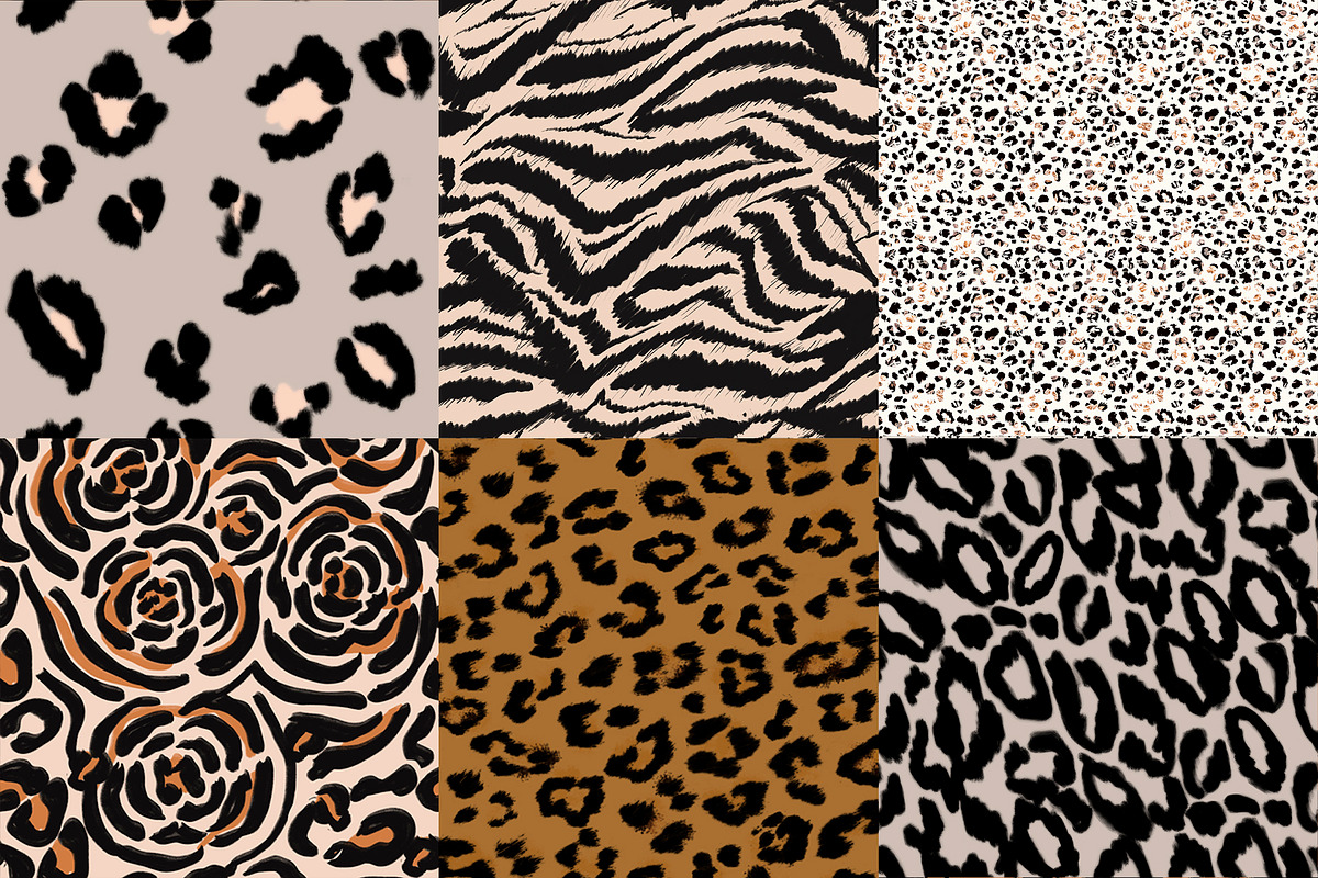 24 Animal Print Patterns Set, a Pattern Graphic by Anis Illustration (Photo 4 of 5)