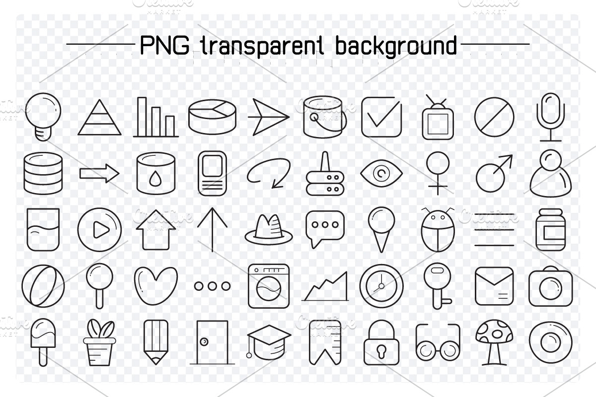 Web User Interface Icons Set, an Outline Icon by Designfour (Photo 2 of 7)