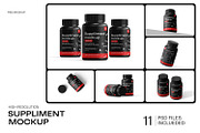 Medical Supplement Bottle Mockup, a Packaging Mockup by Ram Studio LLC (Thumbnail 2 of 15)