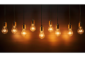 line bulb lights background ai, a Background Photo by pikepicture
