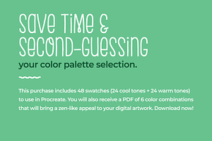 Procreate Zen Color Palette