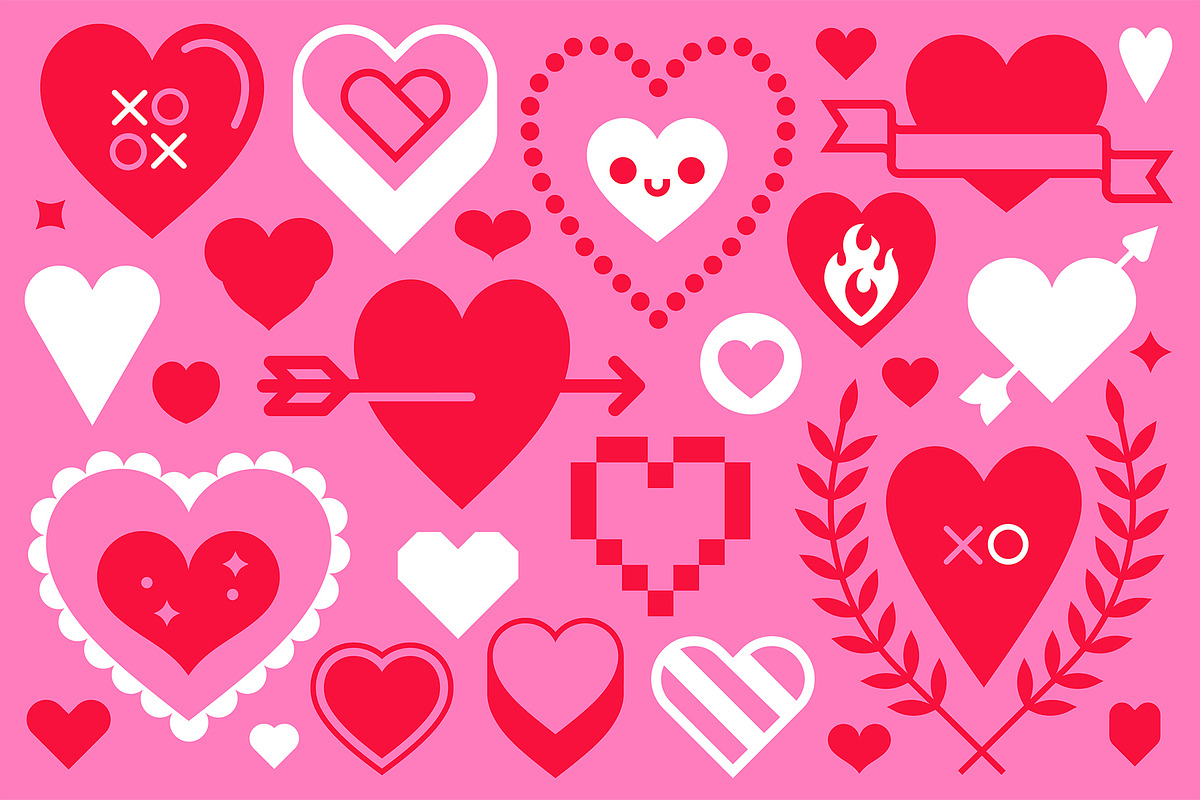 Hearts, an Illustration by EightHourDay
