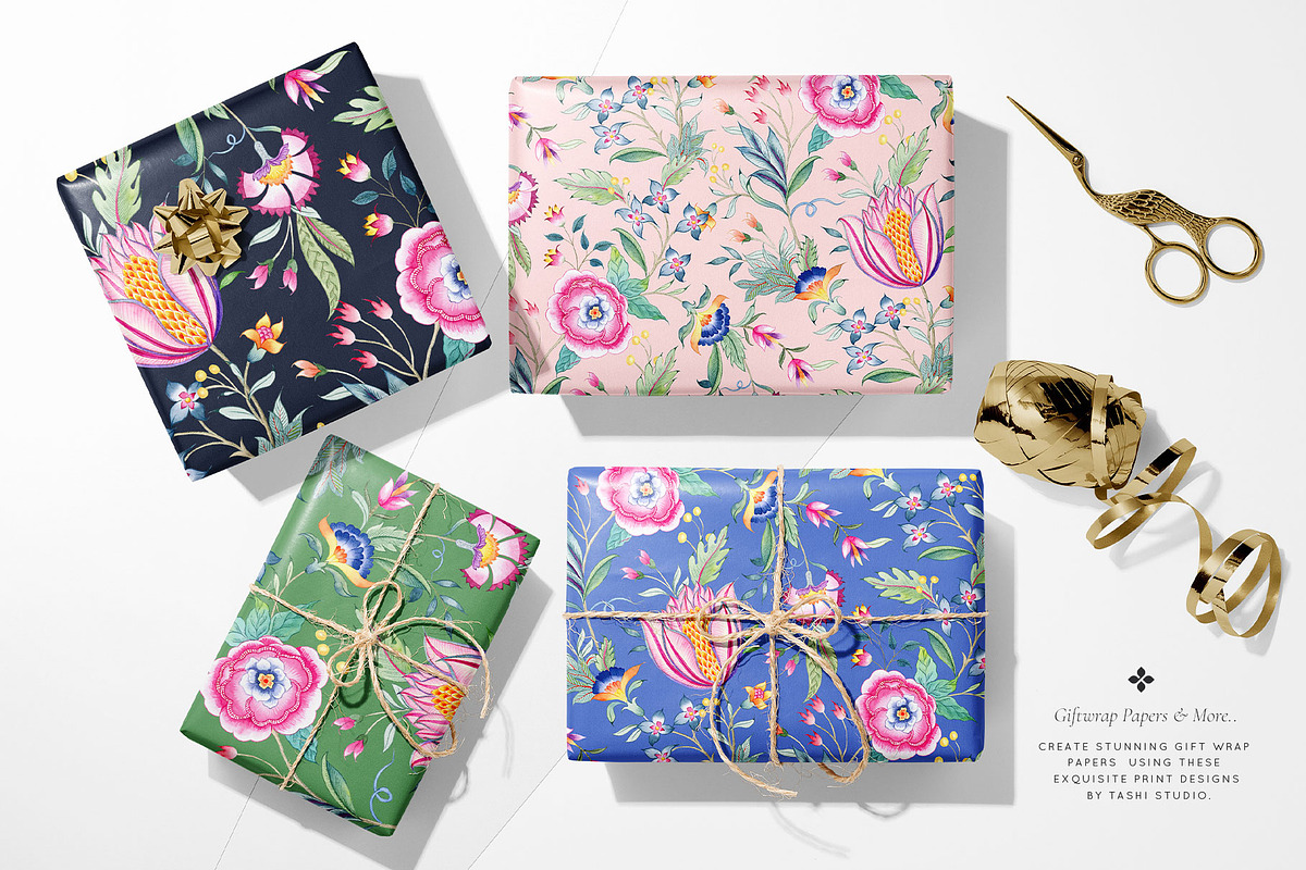Chintz Indien Watercolour Floral, a Pattern Graphic by TSTUDIO (Photo 11 of 15)